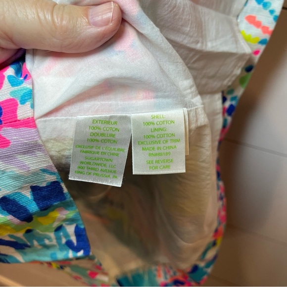 Lilly Pulitzer Adara Sleeveless “Dive In” Shift Dress Womens Size 0 - Picture 5 of 8